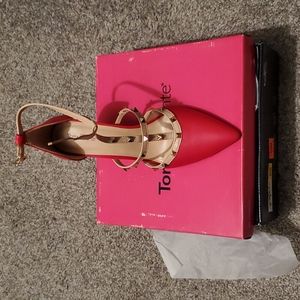 Brand new red heels size 13 but fits size 12